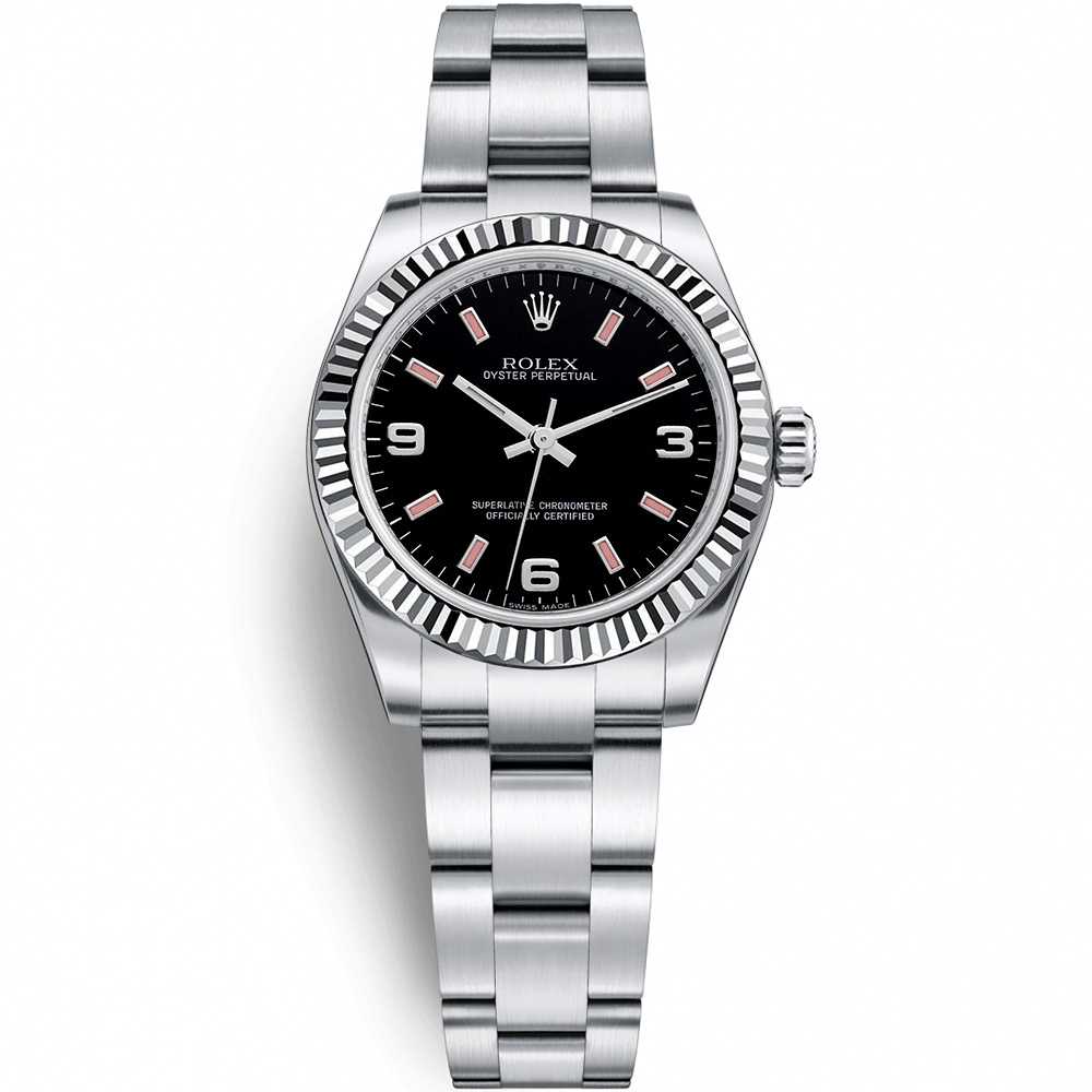 Oyster Perpetual 31: Stainless steel & 18K White gold - m177234 BKAPIO Rolex Oyster Perpetual 177234 BKAPIO