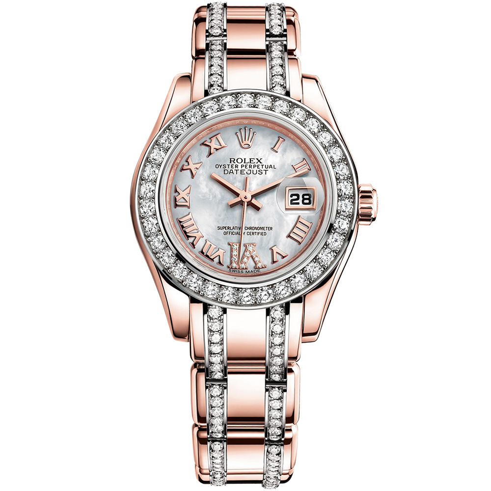 Pearlmaster 29: 18K Everose gold - m80285-0004 Rolex, Pearlmaster, Pearlmaster Everose Gold 29 Mm, 80285 0004, LuxWatch.ua