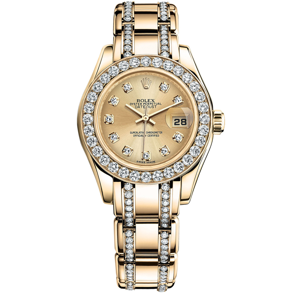 Pearlmaster 29: 18K Yellow gold - m80298-0093 Rolex, Pearlmaster, Pearlmaster Yellow Gold 29 Mm, 80298 0007, LuxWatch.ua