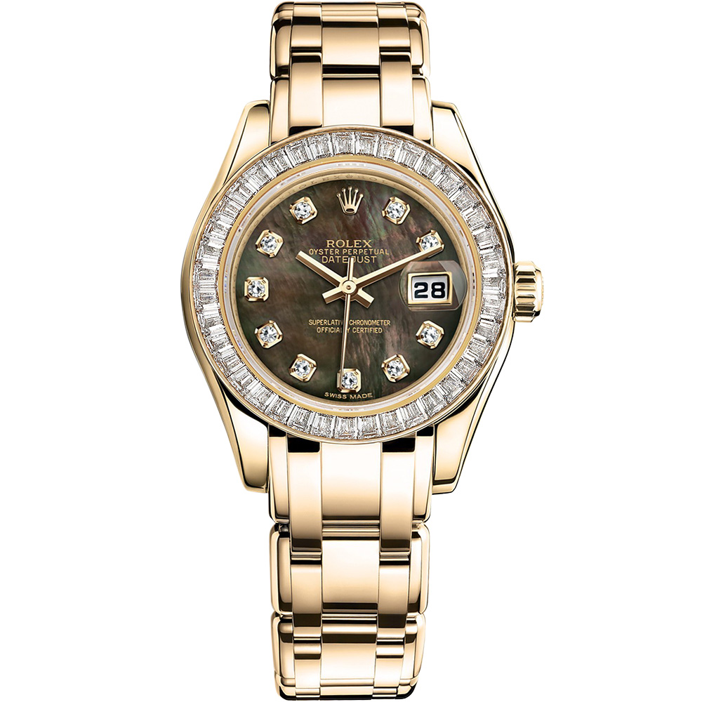 Pearlmaster 29: 18K Yellow gold & Diamond bezel- 80308BR1 DKMD Rolex, Pearlmaster, Pearlmaster Yellow Gold 29 Mm, 80298 0003, LuxWatch.ua