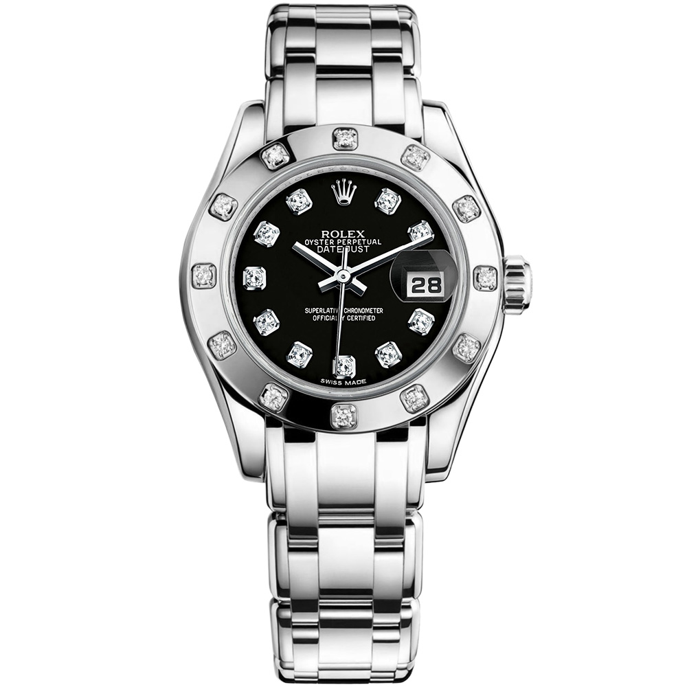 Pearlmaster 29: 18K White gold - m80319 BKD Rolex Pearlmaster 80319 BKD