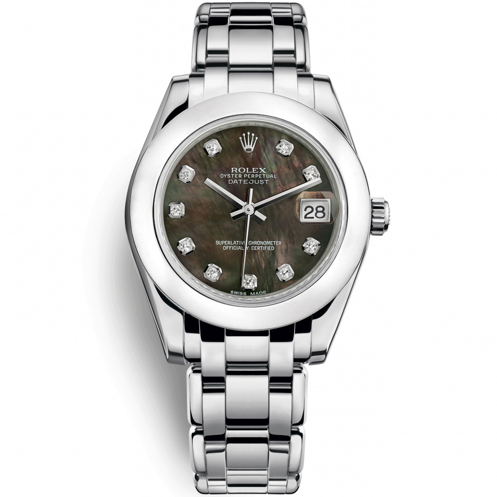 Pearlmaster 34: 18K White gold - m81209 DKMD Rolex Pearlmaster 81209 DKMD