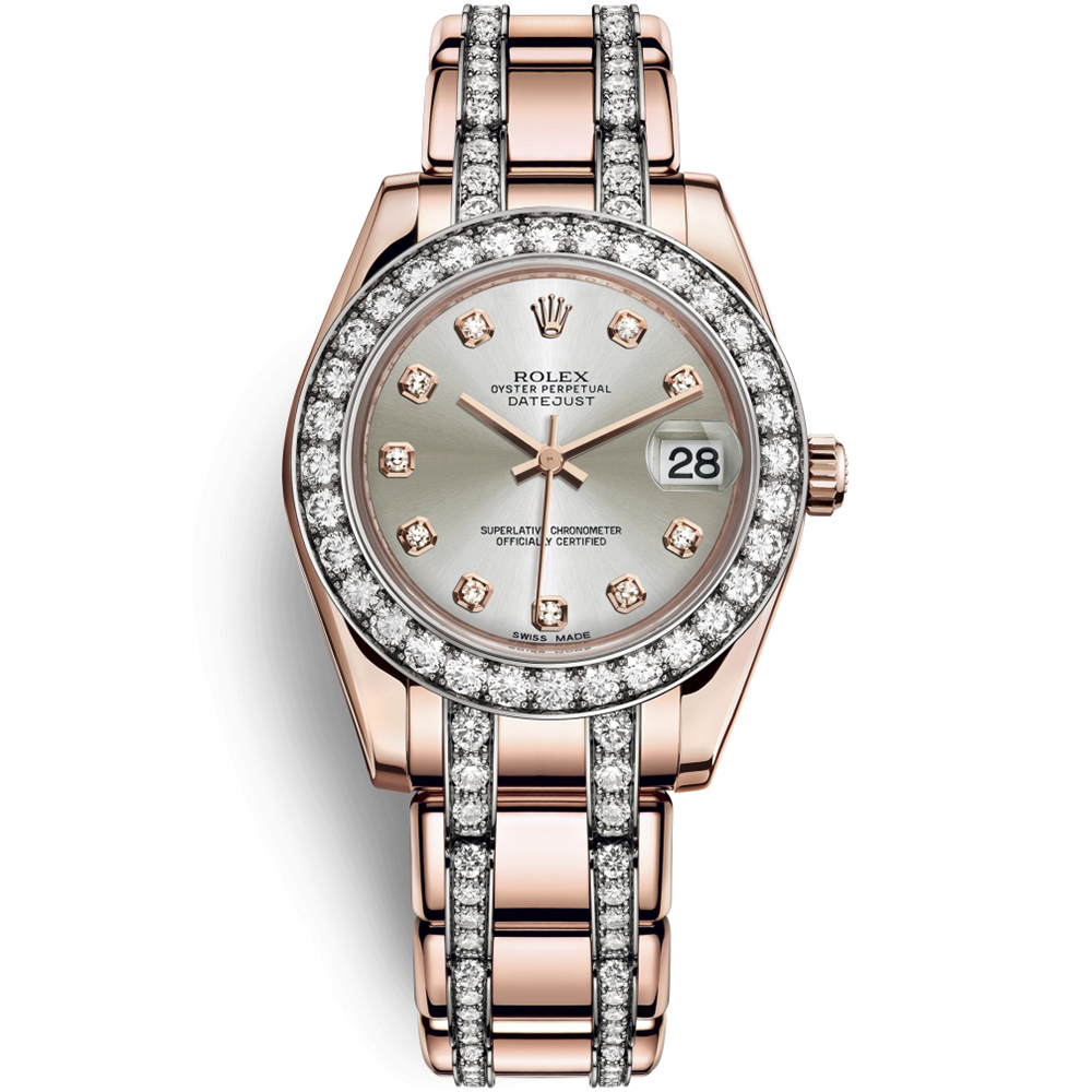 Pearlmaster 34: 18K Everose gold - m81285-0034 Rolex Pearlmaster 81285 0034