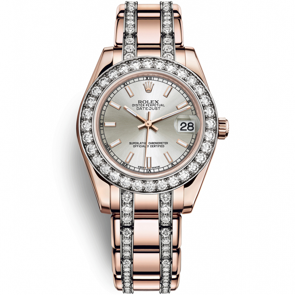 Pearlmaster 34: 18K Everose gold - m81285-0039 Rolex Pearlmaster 81285 0039