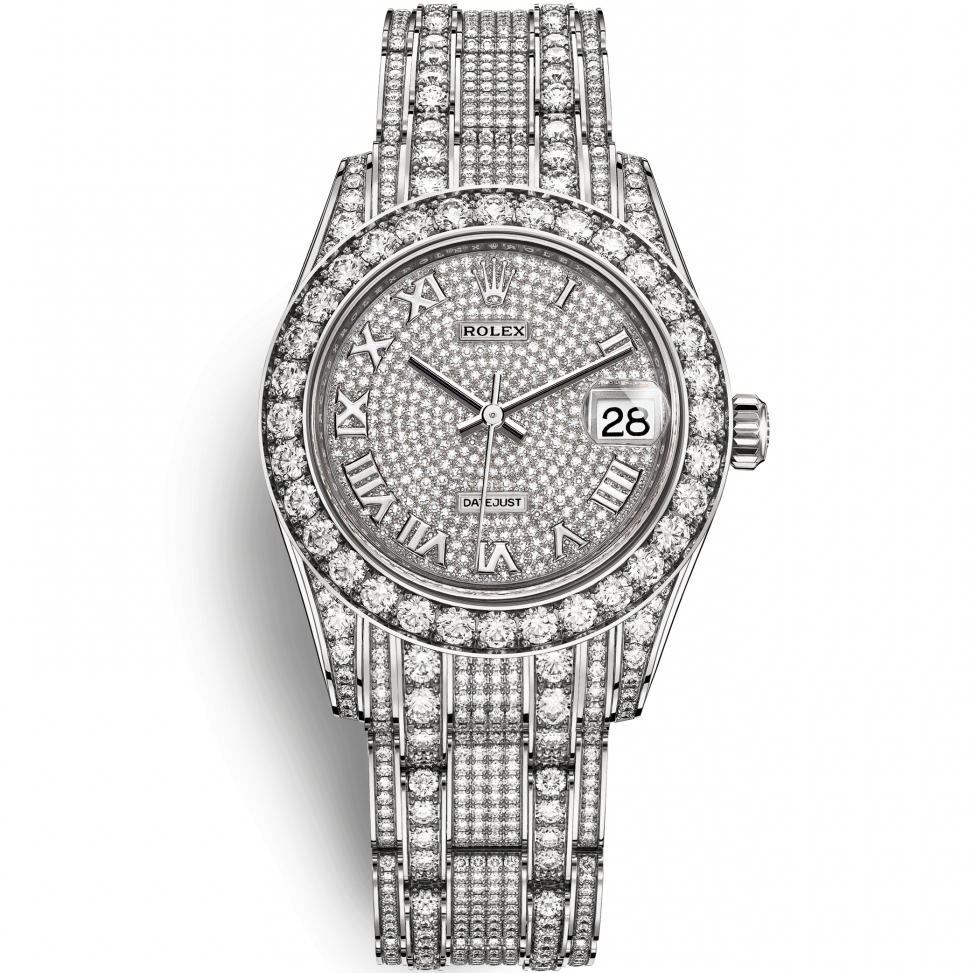Pearlmaster 34: 18K White gold - m81409RBR-0001 Rolex Pearlmaster 81409RBR 0001
