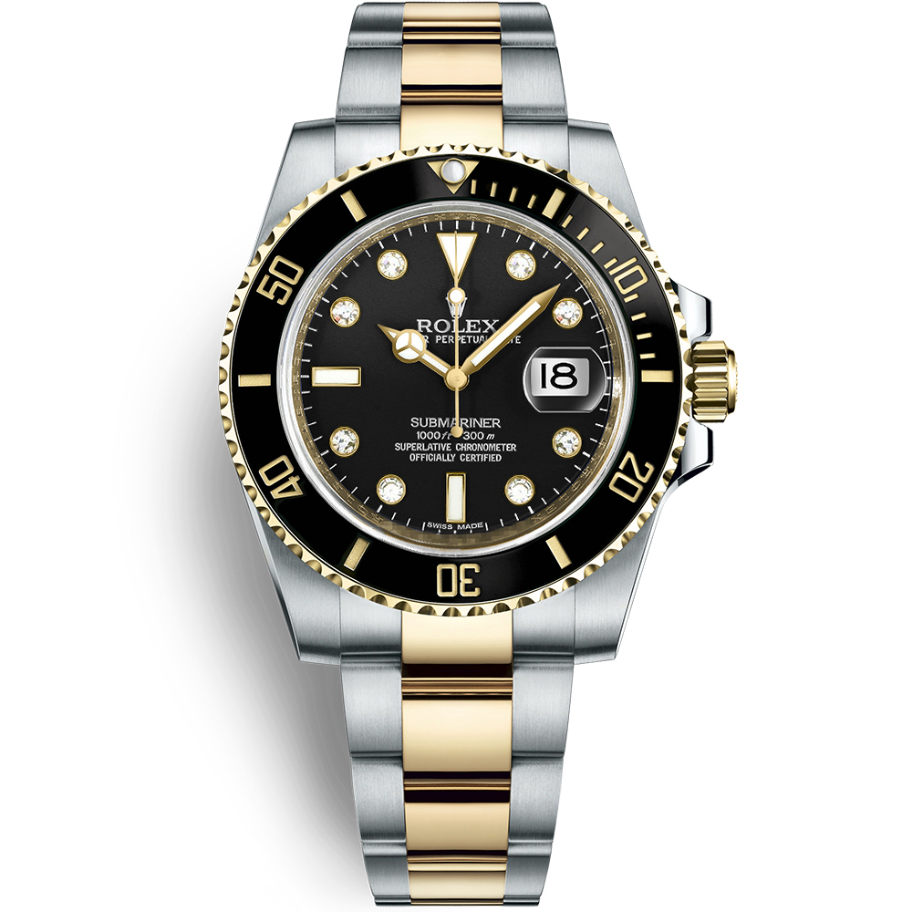Submariner Date 40: Stainless steel & 18K Yellow gold - m116613LN-0003 Rolex Submariner 116613LN 0003