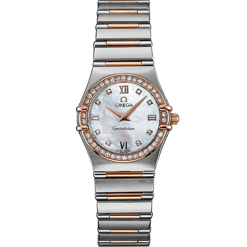Constellation '95 25.5 mm: Stainless steel & 18K Red gold - 1358.76.00 Omega Constellation Quartz 1358.76.00
