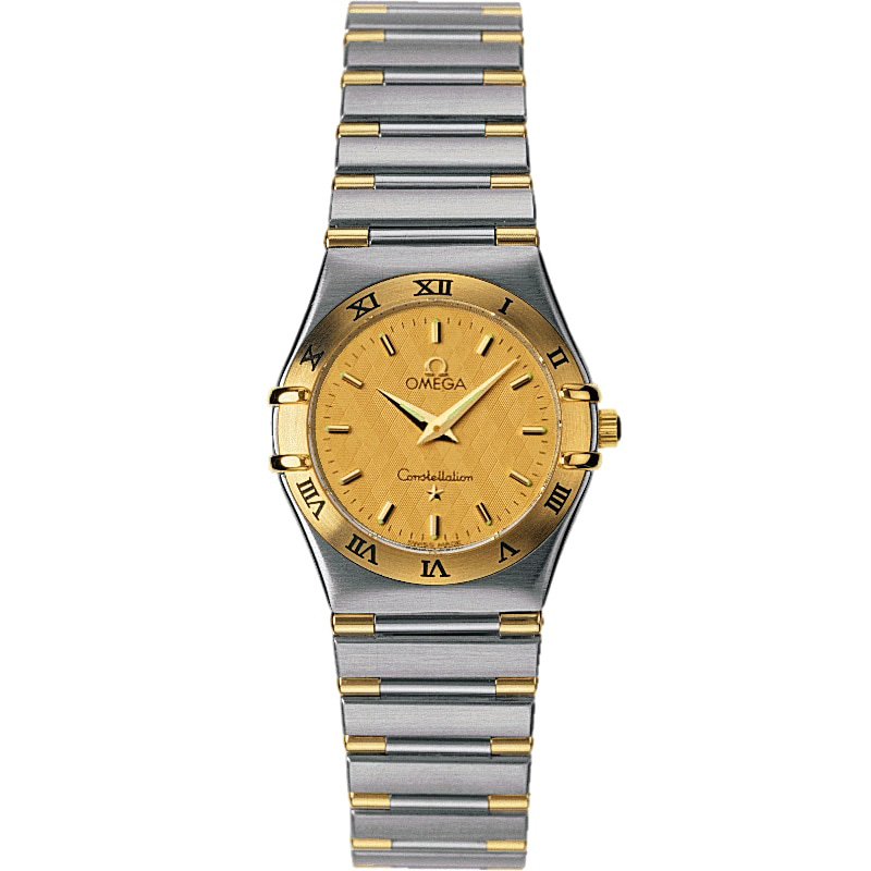 Constellation '95 25.5 mm: Stainless steel & 18K Yellow gold - 1372.10.00 Omega Constellation Quartz 1372.10.00