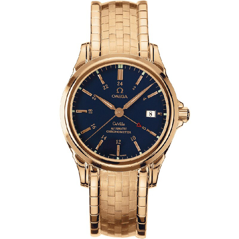 De Ville GMT 38.7 mm: 18K Yellow gold - 4133.80.00 Omega De Ville 4133.80.00