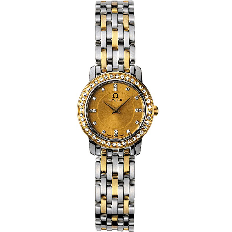 De Ville Prestige 22 mm: Stainless steel & 18K Yellow gold - 4375.15.00 Omega De Ville Prestige 4375.15.00