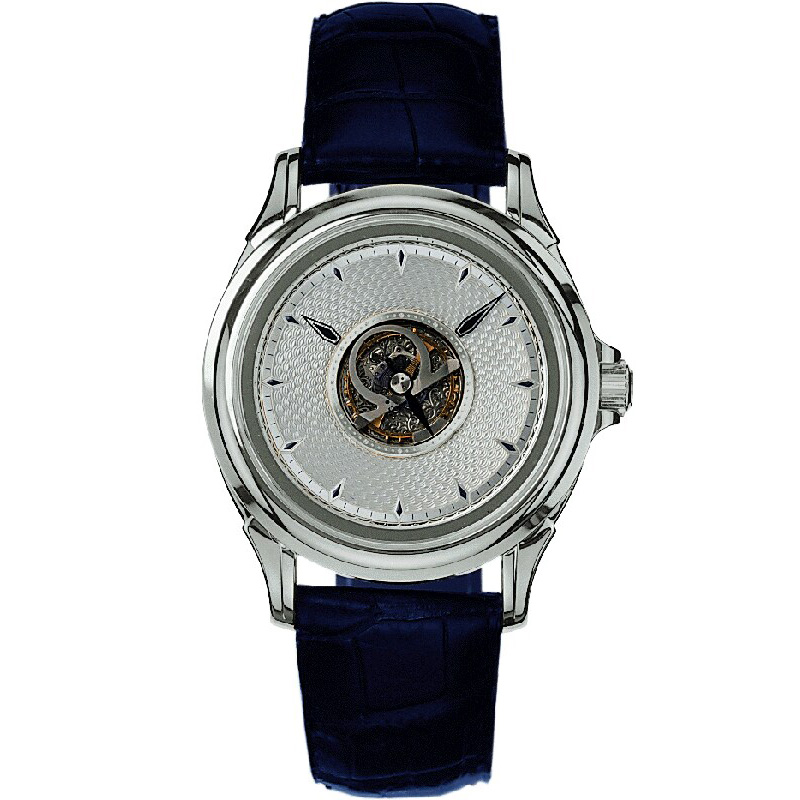 De Ville Tourbillon 38.4 mm: 18K White gold & Leather strap - 5920.30.03 Omega De Ville Tourbillon 5920.30.03