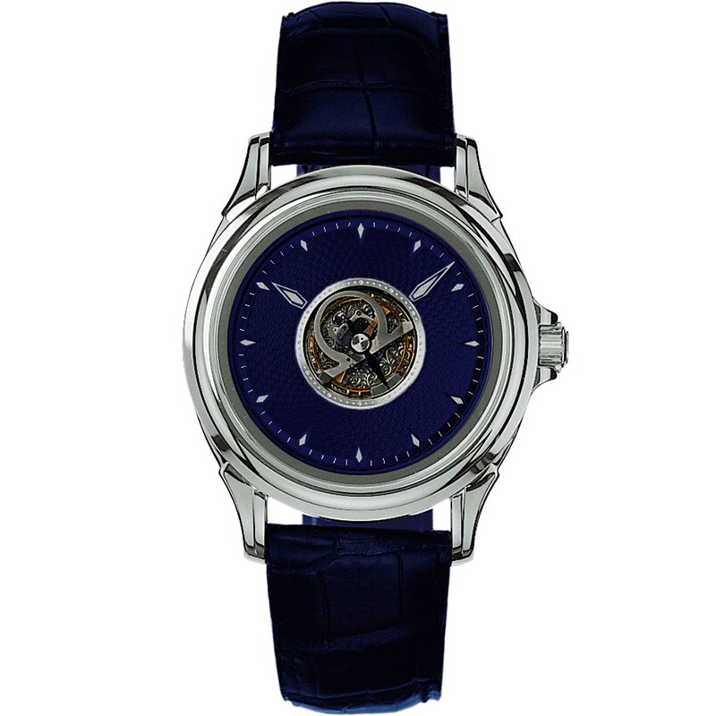 De Ville Tourbillon 38.4 mm: 18K White gold & Leather strap - 5920.80.03 Omega De Ville Tourbillon 5920.80.03