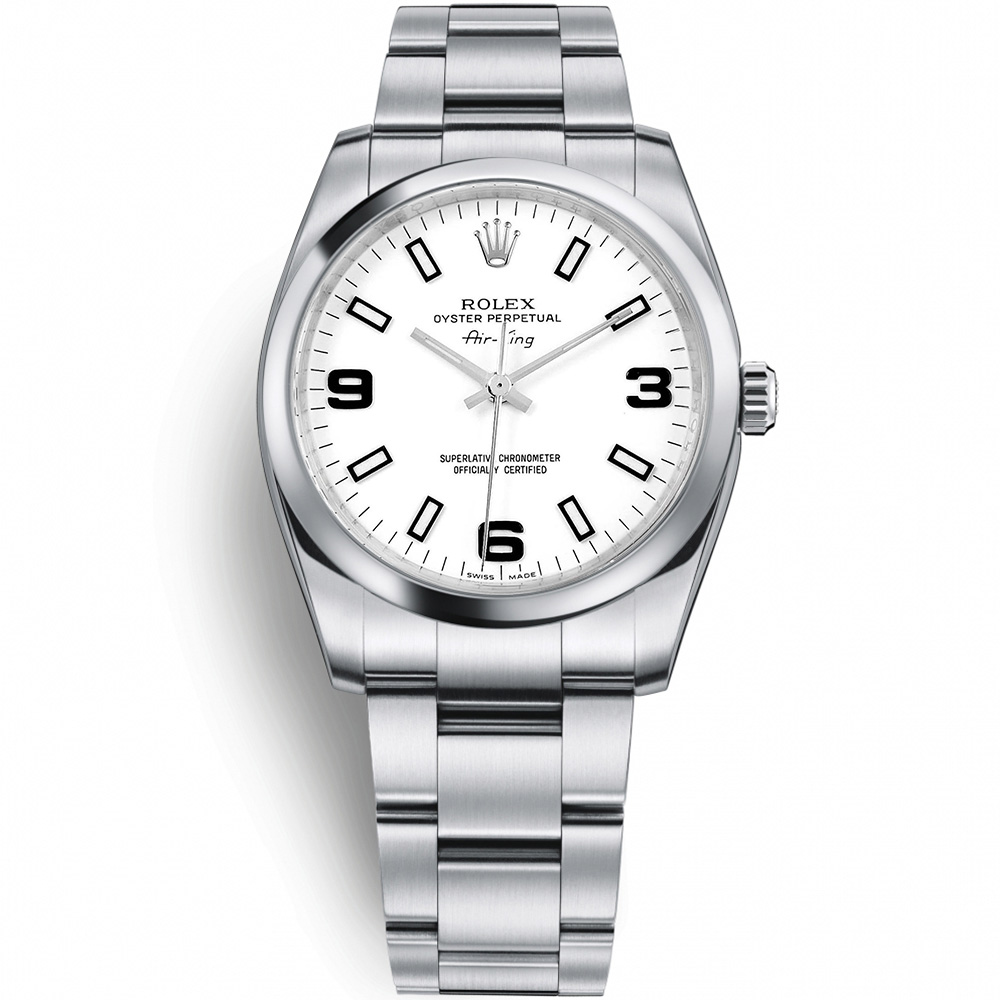Oyster Perpetual 34: Stainless steel - m114200 WBLIO Rolex Oyster Perpetual 114200 WBLIO