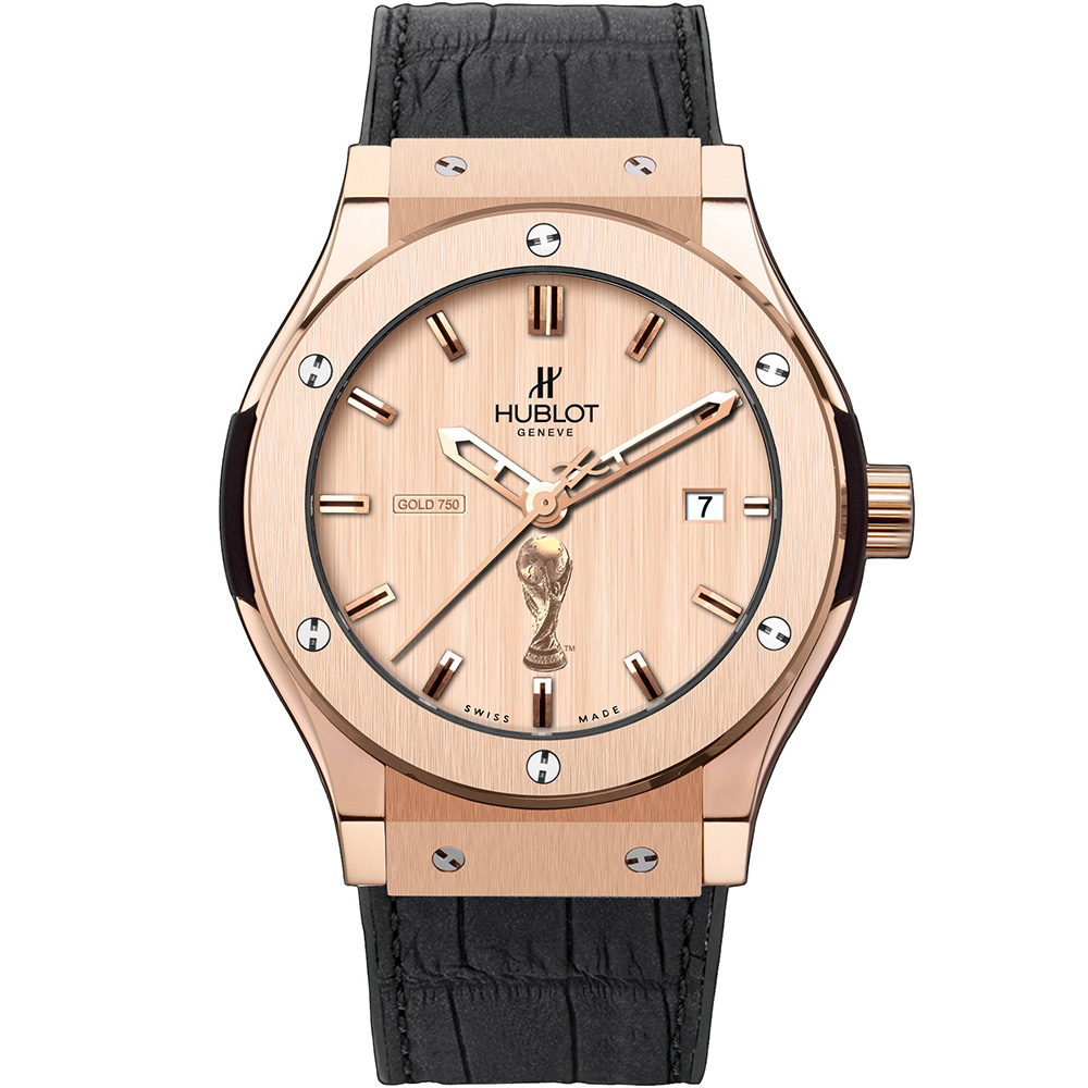 Classic Fusion World Cup 45 mm: 18K Rose gold & Rubber Leather - 511.PX.0210.GR.FIF10 Hublot Classic Fusion 511 PX 0210 GR FIF10