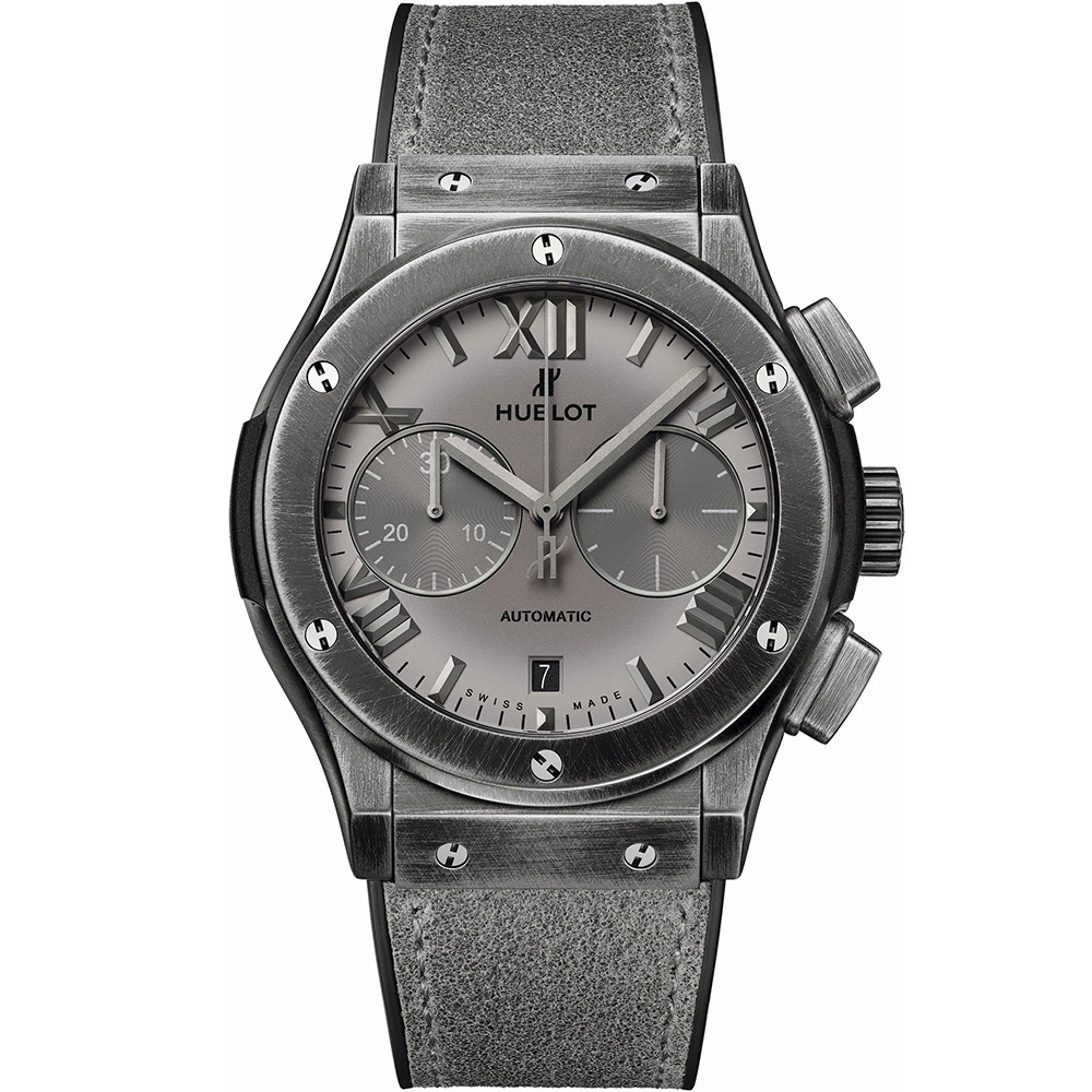 Classic Fusion Chronograph Special Edition Roma Boutique 45 mm: Titanium & Rubber Leather - 521.NX.4610.VR.ROM20 Hublot Classic Fusion 521 NX 4610 VR ROM20