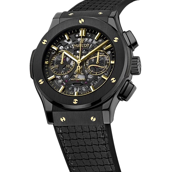 Classic Fusion Aerofusion Chronograph Gustavo Kuerten 45 mm: Ceramic & Rubber Leather - 525.CM.0180.VR.GUG15 Hublot Classic Fusion 525 CM 0180 VR GUG15