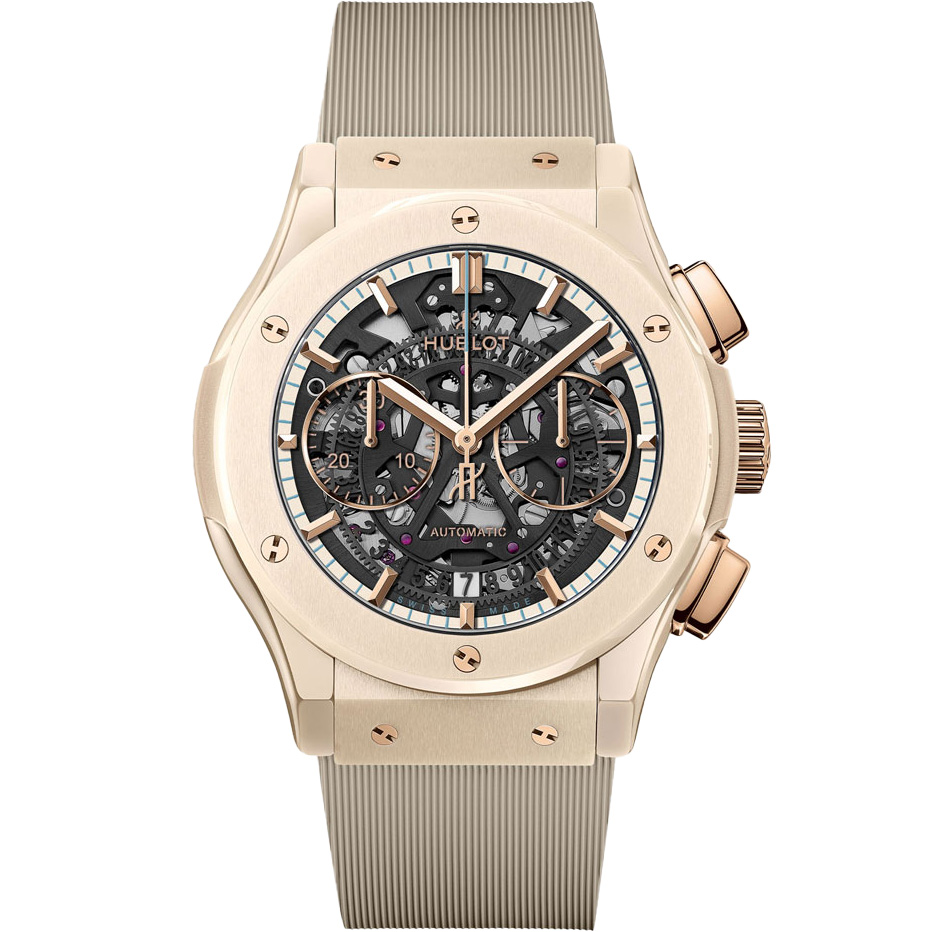 Classic Fusion Aerofusion Forte dei Marmi 45 mm: Ceramic & Rubber Leather - 525.CZ.0189.VR.BHF22 Hublot Classic Fusion 525 CZ 0189 VR BHF22