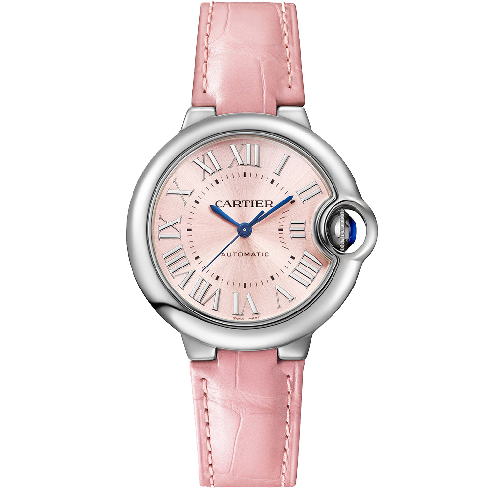 Ballon Bleu de Cartier 33 mm: Stainless steel & Leather strap - WSBB0069 Cartier Ballon Bleu De Cartier Wsbb0069