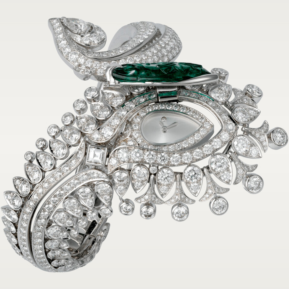 High Jewellery Secret Hour Feather Décor: Rhodium-coated 18K White gold - HPI00403 Cartier High Jewellery Hpi00403