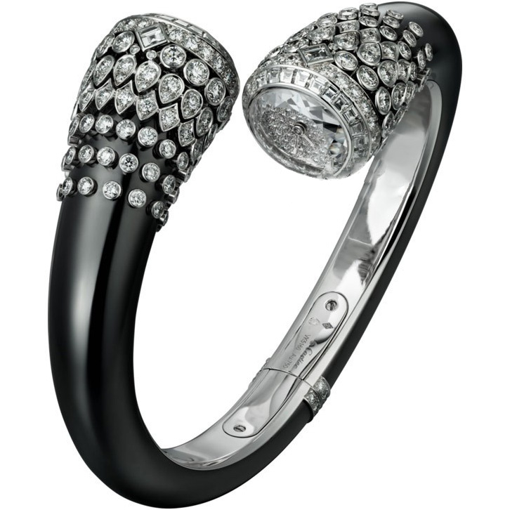 High Jewellery: Rhodium-coated 18K White gold & DLC-coated 18K White gold - HPI00695 Cartier High Jewellery Hpi00695