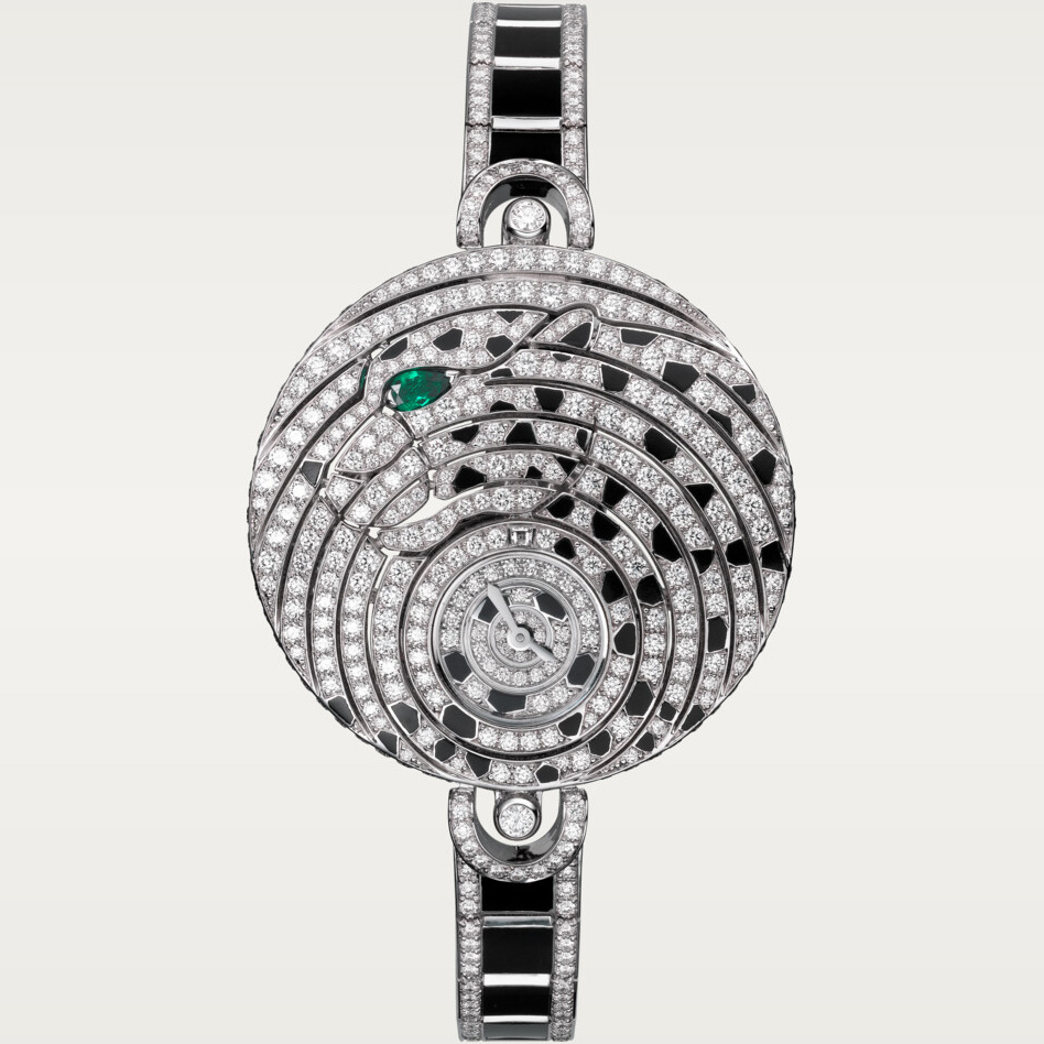 High Jewellery Visible Hour: Rhodium-coated 18K White gold - HPI01056 Cartier High Jewellery Hpi01056