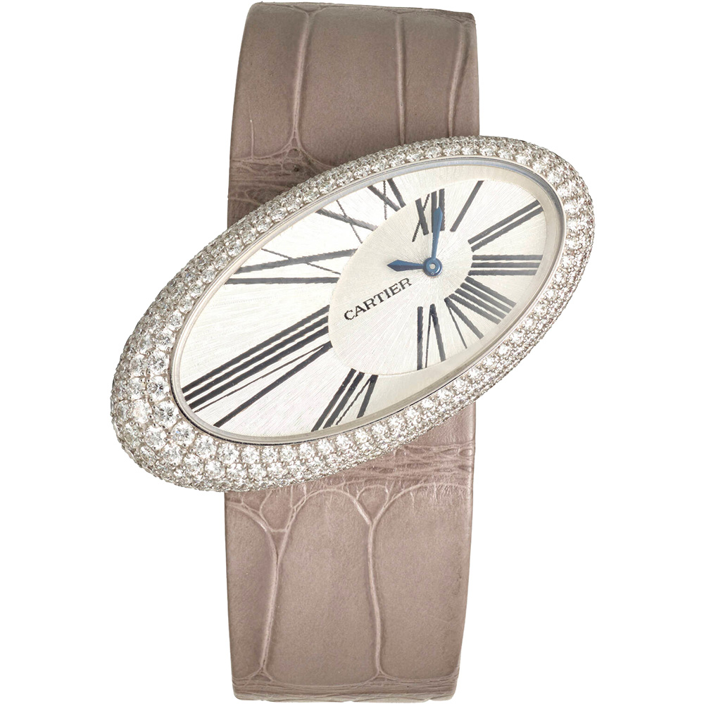 Baignoire Hypnose 23 x 44 mm: 18K White gold & Leather strap - WJ301949 Cartier Hypnose Wj301949