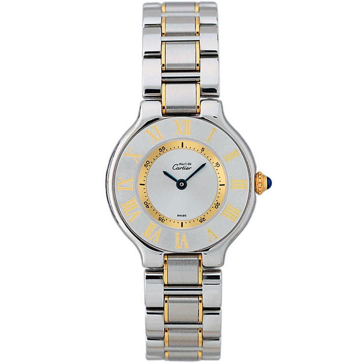 Must de Cartier 21 31.1 mm: Stainless steel & 18K Yellow gold - W10072R6 Cartier Must De Cartier 21 W10072r6