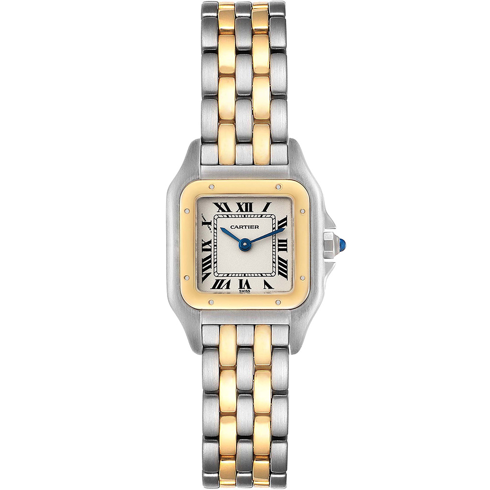 Panthère de Cartier 22 x 30 mm: Stainless steel & 18K Yellow gold - W25029B6 Cartier Panthere De Cartier W25029b6
