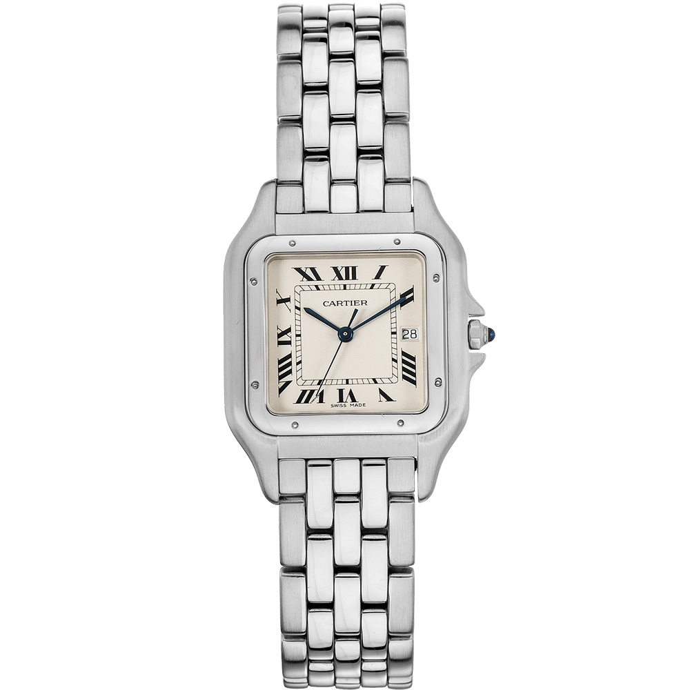 Panthère de Cartier 29 x 38 mm: Stainless steel - W25032P5 Cartier Panthere De Cartier W25032p5