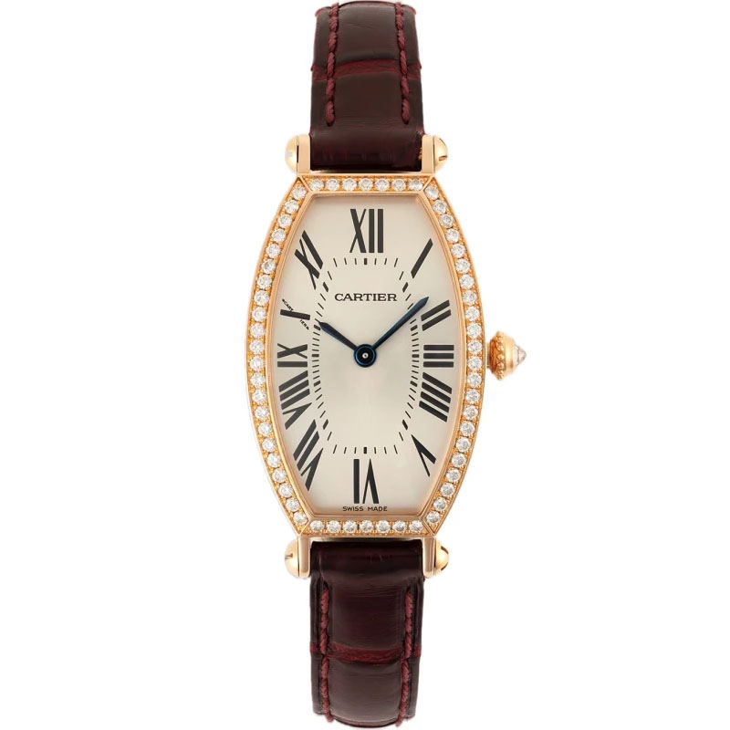 Paris Tonneau 26 x 39.2 mm: 18K Rose gold & Leather strap - WE400451 Cartier Tonneau We400451