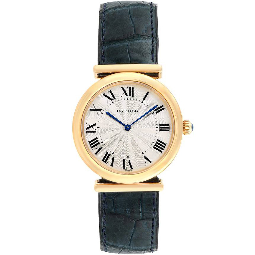 Vendome 32 mm: 18K Yellow gold & Leather strap - W1514457 Cartier Vendome W1514457