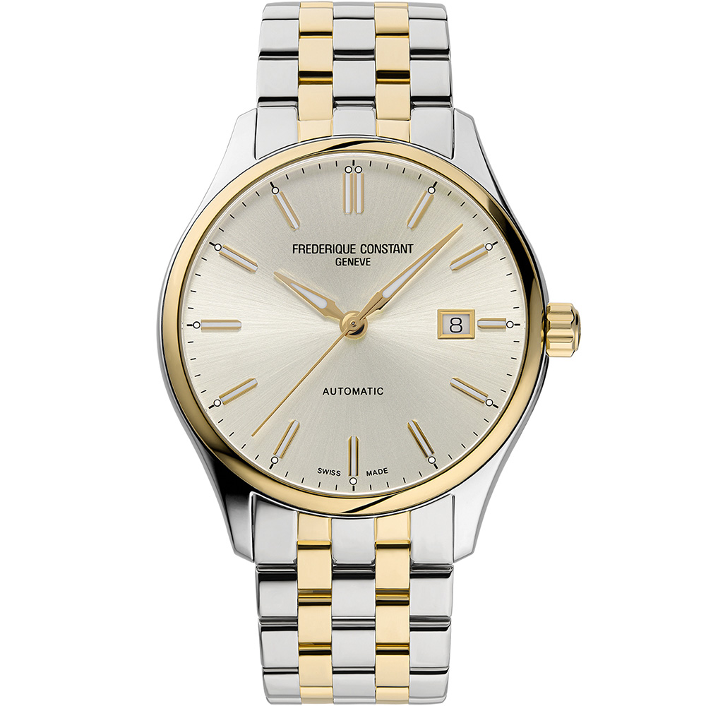 Classics Index Automatic 40 mm: Yellow gold plated Stainless steel - FC-303C5B3B Frederique Constant Classics Fc 303c5b3b