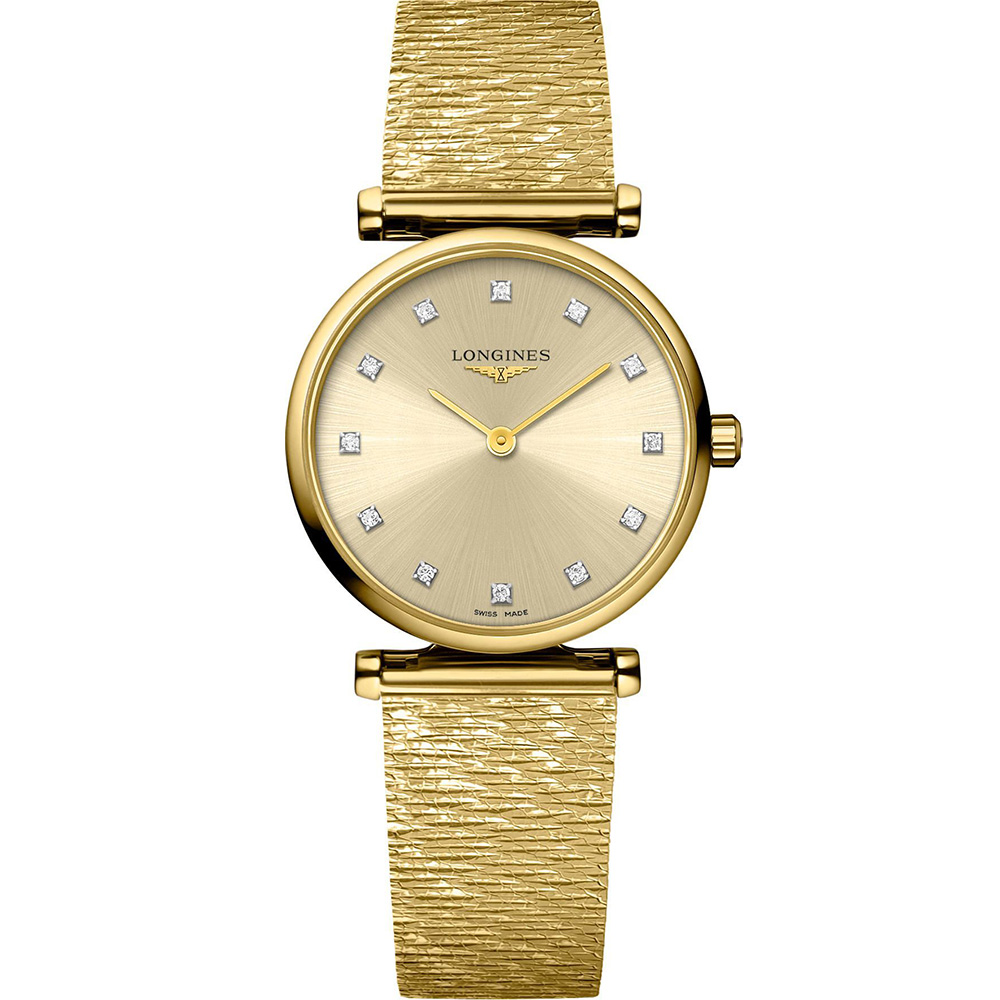 La Grande Classique de LONGINES 24 mm: Yellow gold PVD-coated Stainless steel - L4.209.2.33.8 Longines La Grande Classique De Longines L4 209 2 33 8