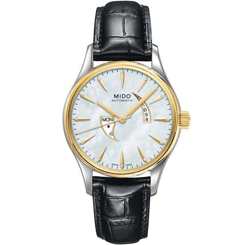 Belluna 33 mm: Stainless steel & Leather strap - M001.230.26.116.00 Mido Belluna M001.230.26.116.00