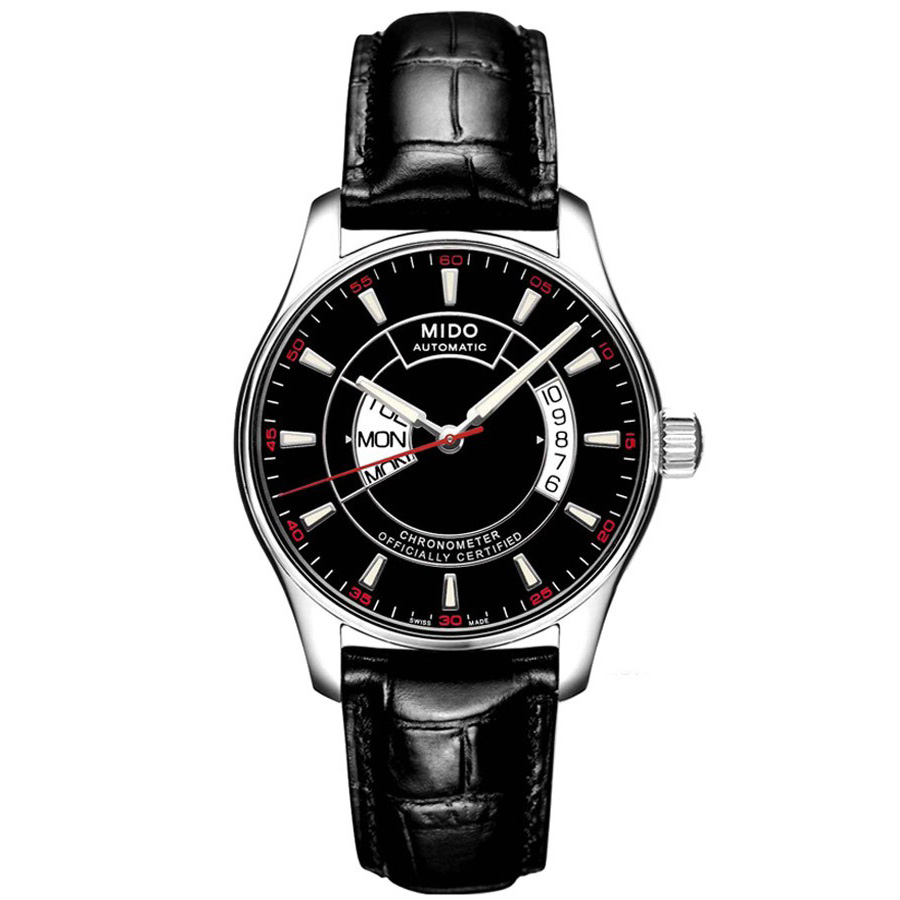 Belluna 40 mm: Stainless steel & Leather strap - M001.431.16.051.32 Mido Belluna M001.431.16.051.32
