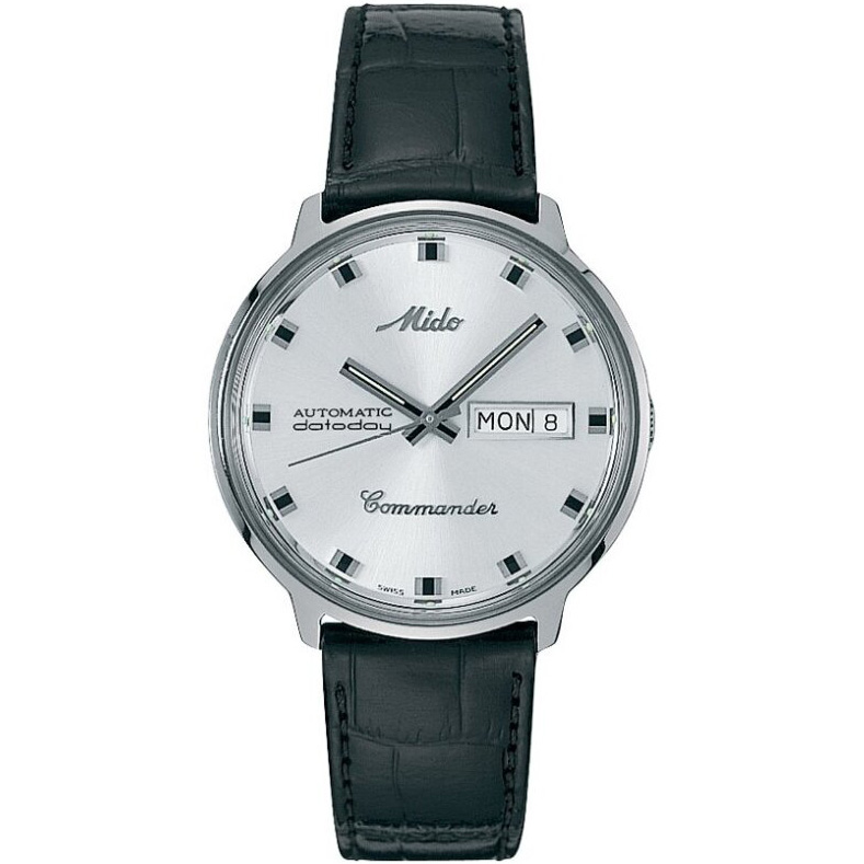 Commander 37 mm: Stainless steel & Leather strap - M8419.4.21.4 Mido Commander M8419.4.21.4