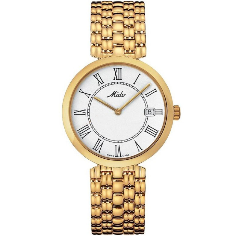 Dorada 34 mm: Yellow gold PVD-coated Stainless steel - M1120.3.26.1 Mido Dorada M1120.3.26.1