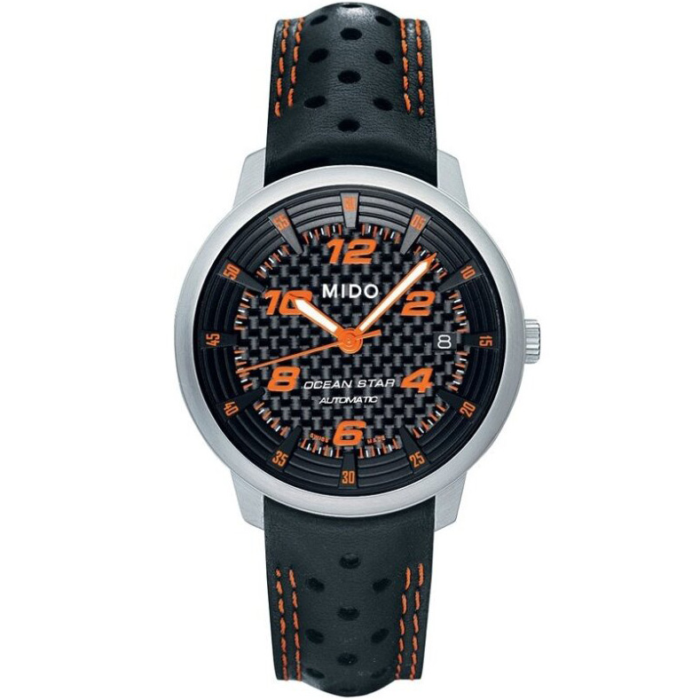 Ocean Star Captain III 39 mm: Stainless steel & Leather strap - M8730.4.38.4 Mido Ocean Star M8730.4.38.4