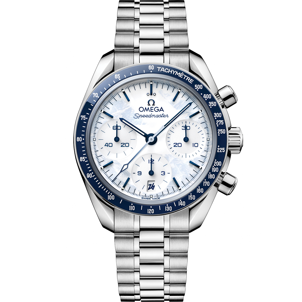 Speedmaster Milano Cortina 2026 38 mm: Stainless steel - 522.30.38.50.04.001 Omega Speedmaster 522.30.38.50.04.001