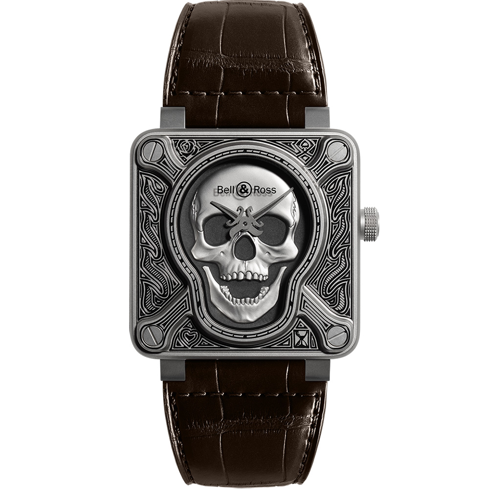 Bell Ross Br 01 Br0192 Skull Burn