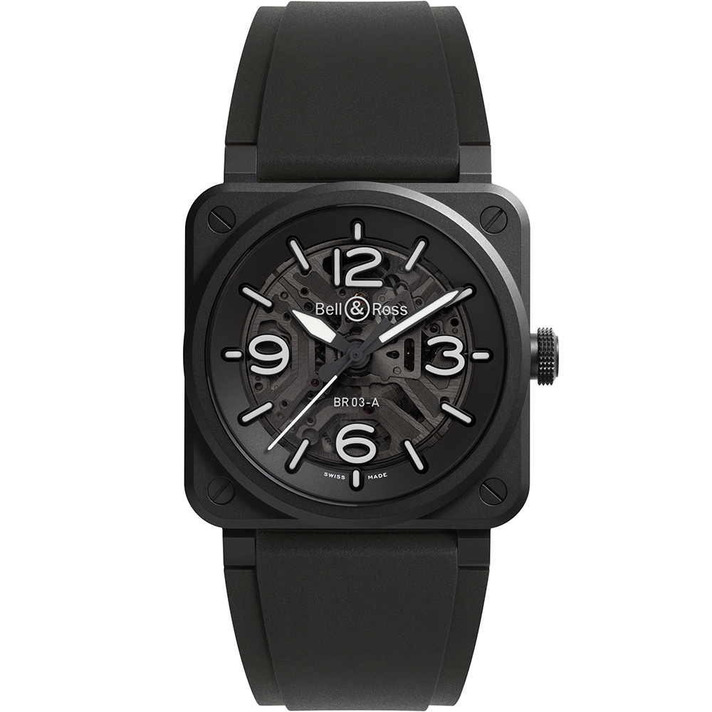 Bell Ross Br 03 Br03a Bl Skce Srb