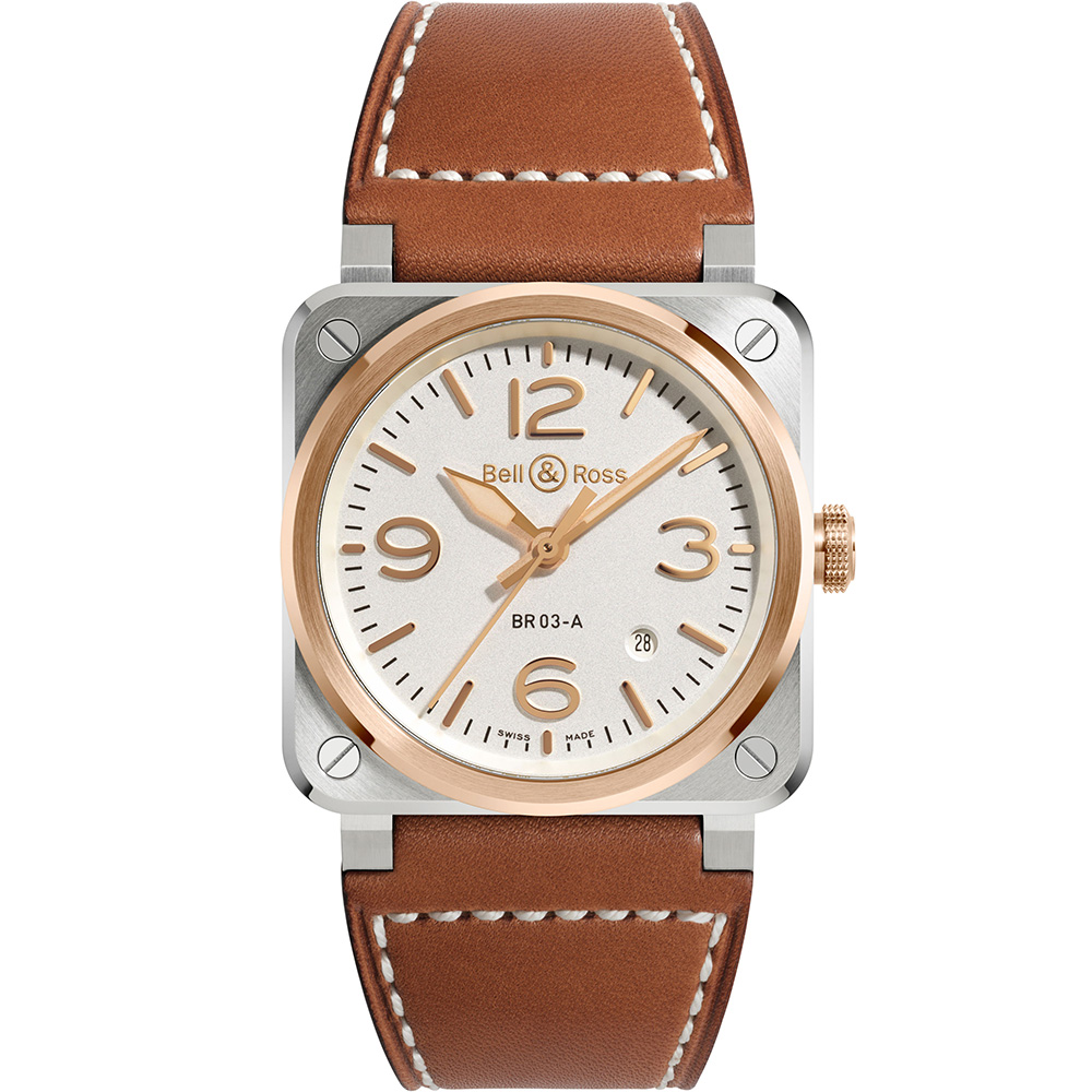 Bell Ross Br 03 Br03a Wh Stpg Sca