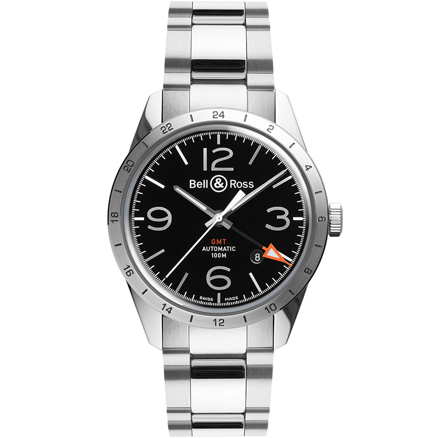 Bell Ross Br 123 Brv123 Bl Gmt Sst