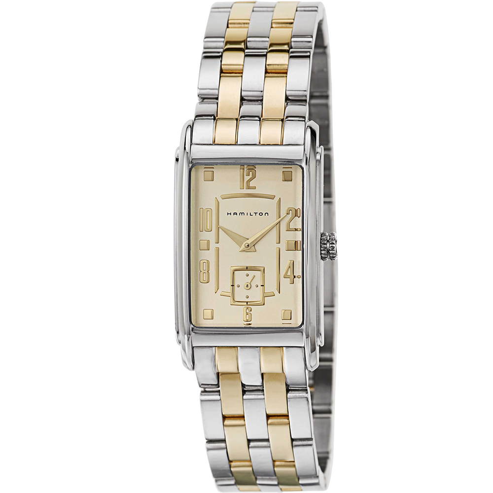 American Classic Ardmore 23 x 32 mm: Stainless steel & Yellow gold PVD-coated Stainless steel - H11411223 Hamilton American Classic H11411223