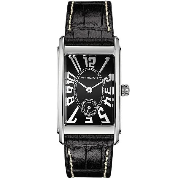 American Classic Ardmore 23 x 32 mm: Stainless steel & Leather - H11411733 Hamilton American Classic H11411733