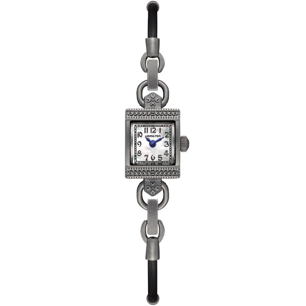 American Classic Lady Vintage 15 x 19 mm: Stainless steel & Leather - H31221713 Hamilton American Classic H31221713