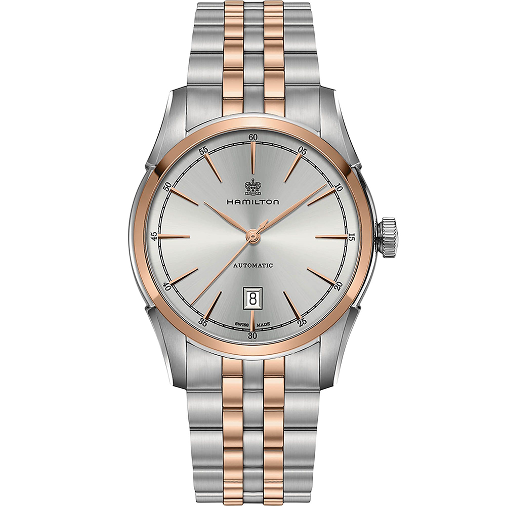 American Classic Spirit of Liberty 42 mm: Stainless steel & Rose gold PVD-coated Stainless steel - H42425251 Hamilton American Classic H42425251