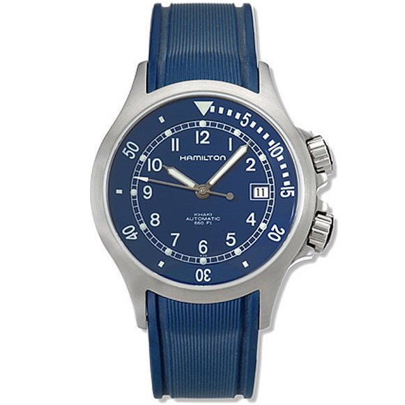 Khaki Navy 40 mm: Stainless steel & Rubber - H77515343 Hamilton Khaki Navy H77515343