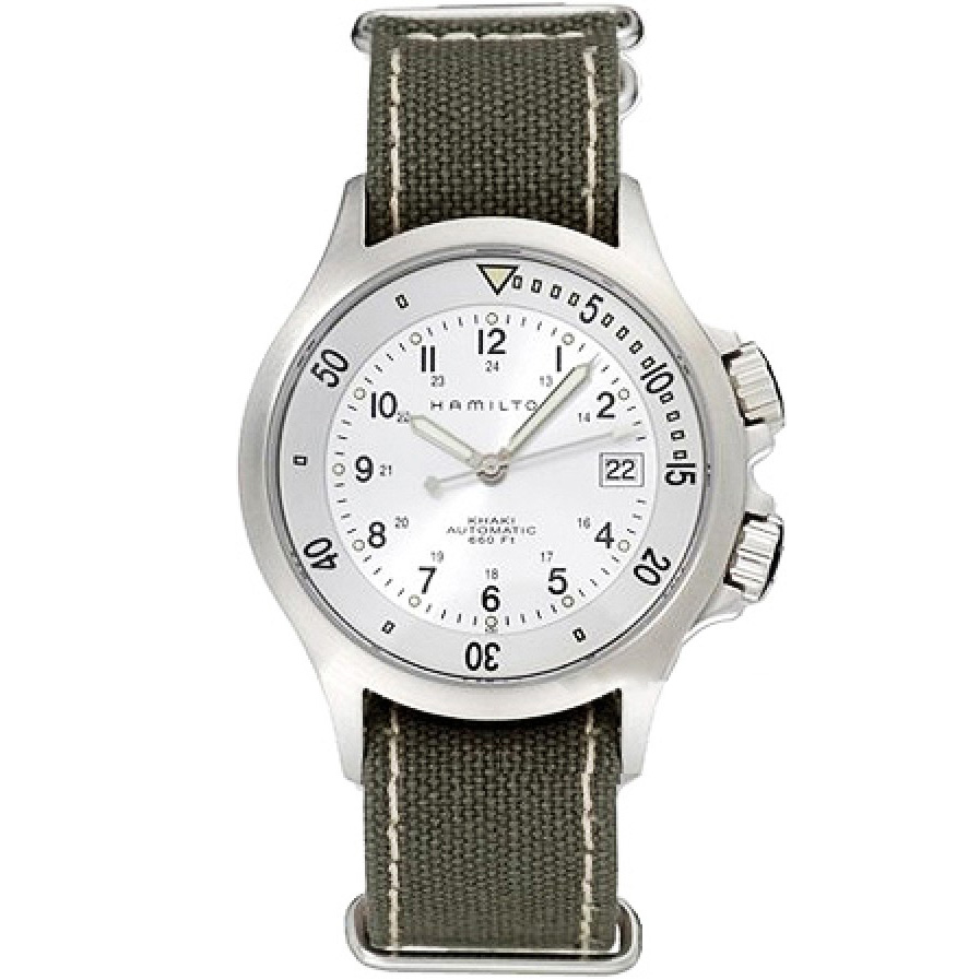 Khaki Navy 40 mm: Stainless steel & Textile - H77515853 Hamilton Khaki Navy H77515853