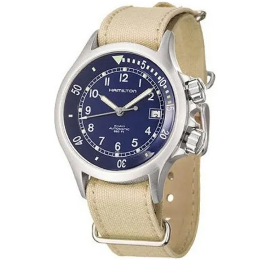 Khaki Navy 40 mm: Stainless steel & Textile - H77515943 Hamilton Khaki Navy H77515943